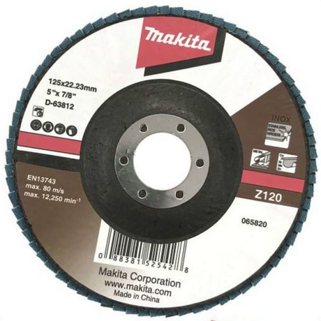 125mm folding sanding disc, Z120 Makita D-63812
