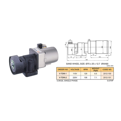 Thiết bị sửa đá mài CBN có gắn mô tơ ( Vertex V-TDM-1