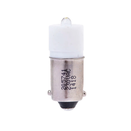 Led bulb BA9s 230V, 10mm RS PRO 205741 white