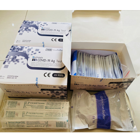 Bộ kit xét nghiệm nhanh COVID-19 Ag Humasis