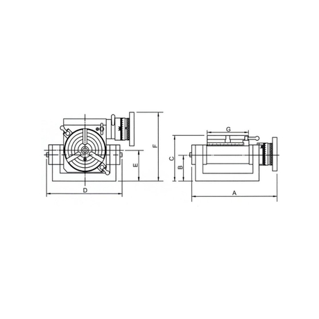 Mâm xoay chia độ Vertex VU-200