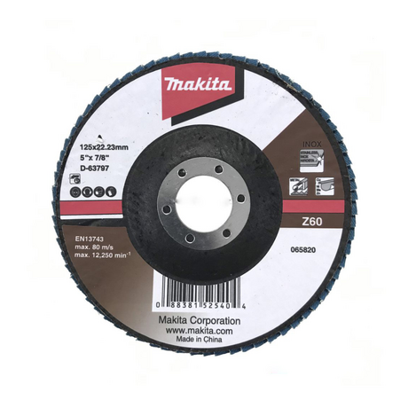 Đĩa nhám xếp 125mm, Z60 Makita D-63797