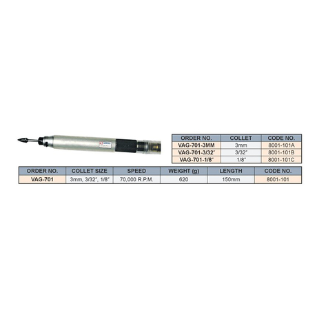 Máy mài khí nén cầm tay Vertex VAG-701