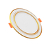 Round Led Panel light set with gold border 9W Dien Quang DQ LEDPN04 09765 Go110 (Daylight)