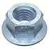 Hex Flange Nuts Flanged Metric M5x0.8xmm Class 8 Steel Zinc Plated