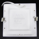 Gata TL02-S49W 4" 9W square recessed LED bulb, yellow light