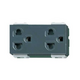 Double outlet with cover and ground wire 250VAC - 16A Panasonic WEV1582-7H