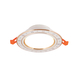 7W HUFA AV-03 yellow-rimmed recessed LED light, yellow light