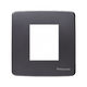 Square face for 2 devices Panasonic WMT7812MYH-VN metallic gray