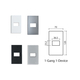 Faceplate for 1 Panasonic WEV68010MB metallic black device