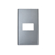 Faceplate for 1 Panasonic WEV68010MH metallic gray device