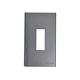 Faceplate for Panasonic WEV7001MH 1-pole CB, metallic gray