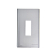 Faceplate for Panasonic WEV7001MW 1-pole CB, metallic white