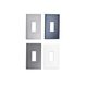 Faceplate for Panasonic WEV7001MW 1-pole CB, metallic white