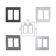 Faceplate for 6 Panasonic WEV68060SW devices