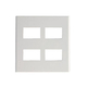 Faceplate for 4 Panasonic WEV68040SW devices