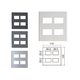 Faceplate for 4 Panasonic WEV68040SW devices