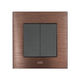 ABE TITANIUM T1N-21C brown 1-way single switch