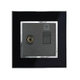 Ổ cắm tivi mạng ABE MIRROR M1D-MTV màu đen