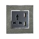ABE LEATHER D1D-USB Multi-function Socket with USB Stingray Skin Color