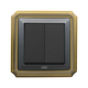 ABE BRONZE B1X-21C single electrical switch gray
