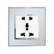 ABE MIRROR M1T-D3C 3-pin double socket white