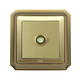 Ổ cắm tivi ABE BRONZE B1V-TV màu vàng