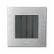 Công tắc bốn 1 chiều ABE TITANIUM T1B-41C màu bạc