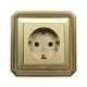 Ổ cắm châu âu ABE BRONZE B1V-CA màu vàng