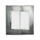 ABE SATIN S1B-21CT silver 1-way double switch
