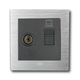 Ổ cắm tivi mạng ABE TITANIUM T1B-TVM màu bạc