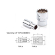 Toptul 1/4 inch cotton tube BBEB0812