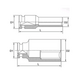 Toptul KABE2423 black 3/4inch hex socket