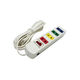 Ổ cắm điện 4 ổ cắm 1 công tắc dây 5m trắng 1000w/250v LiOA 4S5W