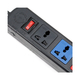 Multi-function extension socket 4 sockets 1 switch 5m wire 2200W - 3300W LiOA 4D52N