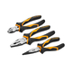 Set of 3 industrial sharp cutting pliers 180/160/160mm CRV steel Tolsen 10410