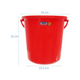 Duy Tan plastic bucket with lid 18L