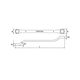 Toptul AAEH2022 45 degree double-ended ring wrench 20x22mm