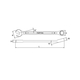 Toptul AAEA2121 21mm Open End Wrench
