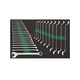 Toptul GVD2801 Open End Wrench Set (28 pieces)