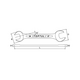 Cờ lê 2 đầu miệng 55x60mm Toptul AAEJ5560
