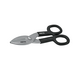 Black-handled straight sheet metal shears 8inch/200mm PRETUL TH-8P