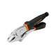 Black Handle Curved Nose Crimping Pliers 10inch/254mm TRUPER PPT-10CX