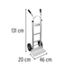 300kg super light aluminum 2-wheel cart TRUPER DIA-300A