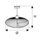 Duhal SDTT905V 9W LED pendant light, yellow light