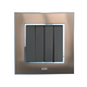 Công tắc bốn 1 chiều ABE SATIN S1D-41C màu đồng
