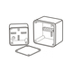 SINO E265/53 235x235x80 self-extinguishing junction box without holes