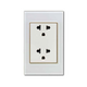 ABE CRYSTAL C1T-D3C 3-pin double socket white