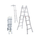 Nikita NIK64A 4-section folding aluminum ladder