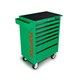 Tủ đựng đồ nghề có bánh xe di động 7 ngăn Toptul TCAA0701 màu xanh lá